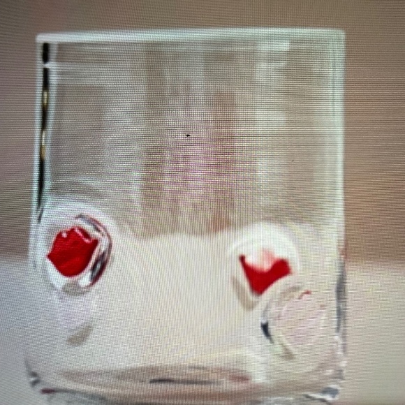 ❤️ ANTHROPOLOGIE LIPS ICON JUICE GLASS NEW - Picture 1 of 1